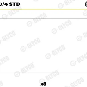 Łożysko korbowodu GLYCO 01-3040/4 STD Oferta czasowa