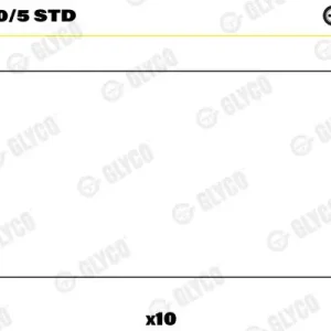 Łożysko korbowodu GLYCO 01-3040/5 STD Darmowa dostawa