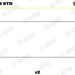 Zamów teraz Łożysko korbowodu GLYCO 01-3688 STD