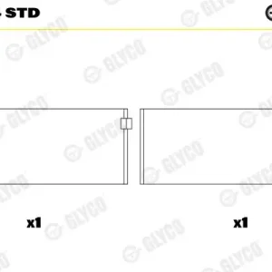 Łożysko korbowodu GLYCO 01-3814 STD Wyjątkowa oferta