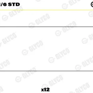 Łożysko korbowodu GLYCO 01-3841/6 STD Nie przegap