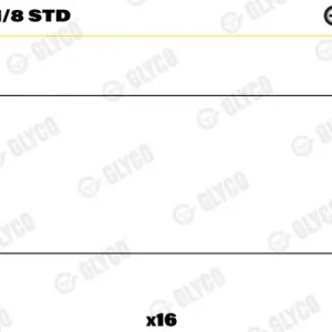 Łożysko korbowodu GLYCO 01-3841/8 STD Bestseller