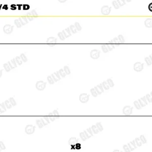 Do wyczerpania zapasów Łożysko korbowodu GLYCO 01-4131/4 STD