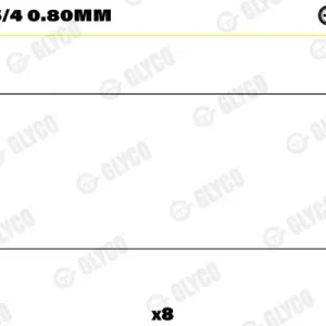Kup online Łożysko korbowodu GLYCO 01-4135/4 0.80mm