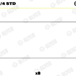 Bestseller Łożysko korbowodu GLYCO 01-4137/4 STD