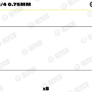 Darmowa dostawa Łożysko korbowodu GLYCO 01-4138/4 0.75mm