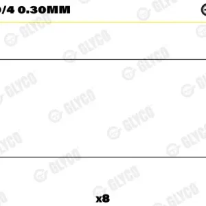 Darmowa dostawa Łożysko korbowodu GLYCO 01-4149/4 0.30mm