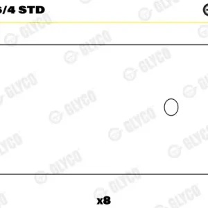 Łożysko korbowodu GLYCO 01-4166/4 STD Premium