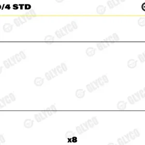 Darmowa dostawa Łożysko korbowodu GLYCO 01-4180/4 STD