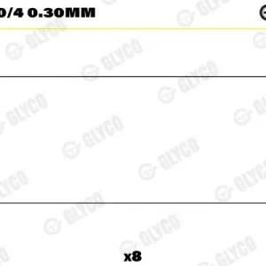 Zamów teraz Łożysko korbowodu GLYCO 01-4200/4 0.30mm