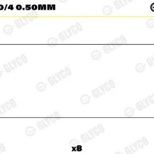 Wybór klientów Łożysko korbowodu GLYCO 01-4200/4 0.50mm