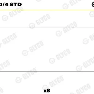 Ekspresowa dostawa Łożysko korbowodu GLYCO 01-4200/4 STD