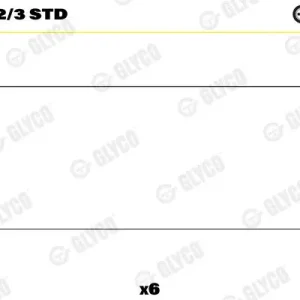 Wyjątkowa oferta Łożysko korbowodu GLYCO 01-4872/3 STD