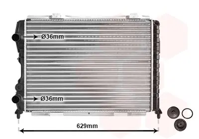Chłodnica, układ chłodzenia silnika VAN WEZEL 01002056 Oferta