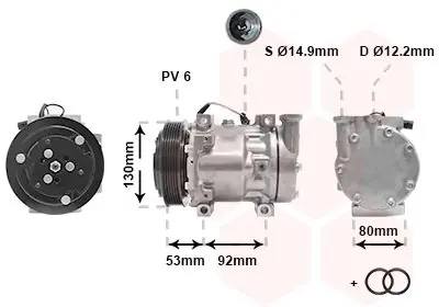 Sprężarka, klimatyzacja VAN WEZEL 0100K009 Oferta czasowa