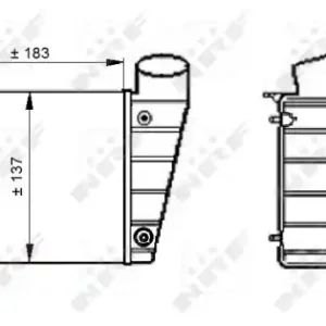Zniżka Sklep Wazcar  Karta produktu: NRF 30544 NRF INTERCOOLER AUDI (!)