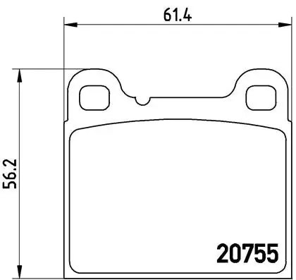 Klocki hamulcowe BREMBO P86002 20755151 Wybór klientów