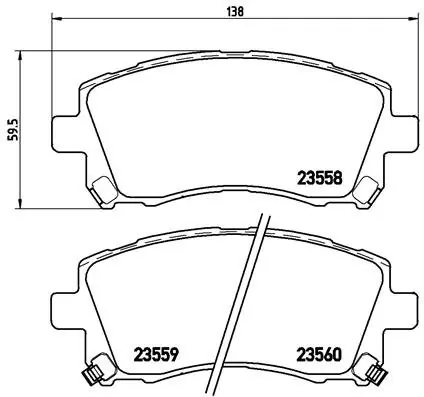 Popularny Klocki hamulcowe BREMBO P78010 26296AC040