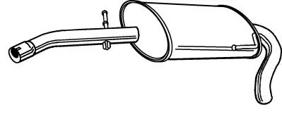 Tłumik końcowy WALKER 22059-62 6X0253609A Premium