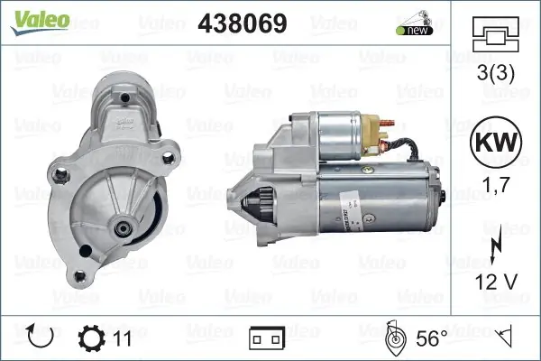 Dodaj do koszyka Rozrusznik VALEO 438069 9603503680